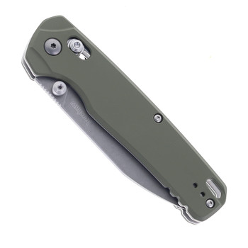Kershaw Bel Air XL Folding Knife Olive Aluminum Handle CPM 3V Reverse Tanto Plain Edge 6110OL