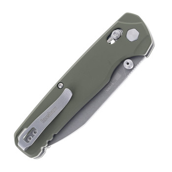 Kershaw Bel Air XL Folding Knife Olive Aluminum Handle CPM 3V Reverse Tanto Plain Edge 6110OL