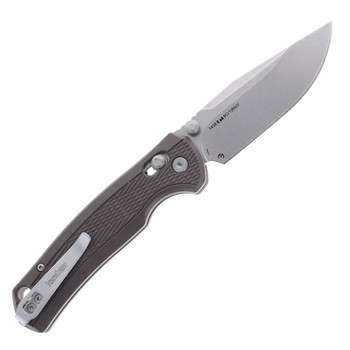 Kershaw Maneuver Folding Knife Earth Brown GFN Handle 8Cr13MoV Clip Point Plain Edge Stonewash Finish 1438