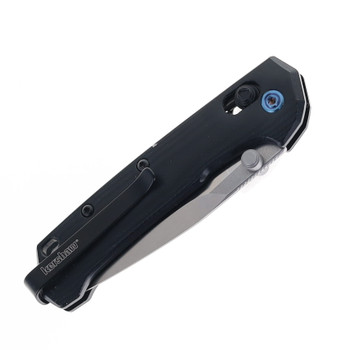 Kershaw Celestion Folding Knife Black 3D Machined Polished G10 Handle D2 Drop Point Plain Edge Satin Finish 2057
