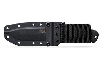 Olive Knives Arbor Fixed Blade Knife Matte Black Handle Elmax Drop Point Plain Edge Stonewash Finish