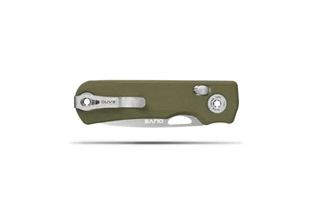 Olive Knives Lenta Folding Knife Green G10 Tungsten Steel Blade Drop Point Plain Edge