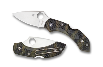 Spyderco DRAGONFLY 2 Pocket Knife Zome Green FRN Handle C28ZFPGR2 Plain Edge