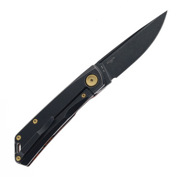 Real Steel Folding Knife Toxic Storm FatCarbon/Titanium Handle N690 Drop Point Plain Edge 7072FC8