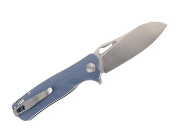 Open Box / Return Petrified Fish Bunta Folding Knife Gray G10 Handle D2 Plain Edge Satin Finish PF868-B