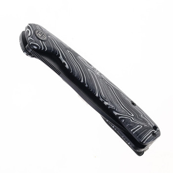 Open Box/ Return Petrified Fish Rogue Folding Knife White Gmascus G10 Handle 154CM Plain Black Blade PFE14-WDMW