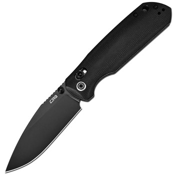 CJRB Mega Maximal Folding Knife Black Micarta Handle AR-RPM9 Drop Point Plain Edge Black PVD Finish  J1954L-BBK