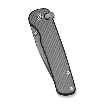 Civivi Iron Tide Folding Knife Forest Gray Aluminum Handle 14C28N Plain Edge Gray Stonewash Finish C25011-3