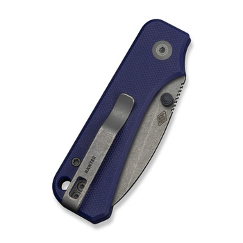 Civivi Baby Banter Folding Knife Blue G10 Handle Nitro-V Plain Edge Gray Stonewash Finish C25066A-1