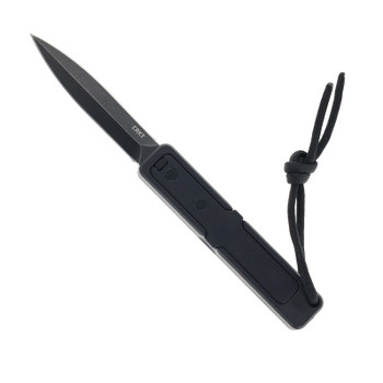 CRKT Gravitic Flip Manual OTF Darkwash 5Cr13MoV Blade Black Glass Reinforced Nylon Handle 6013