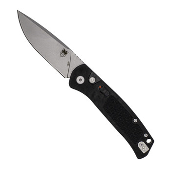 CobraTec Recon Push-Button Automatic Knife Stonewash VG10 Blade Black G10 Handle CTRECBLK