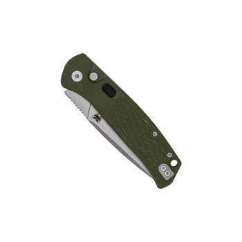 CobraTec Recon Push-Button Automatic Knife Stonewash VG10 Blade OD Green G10 Handle CTRECODG