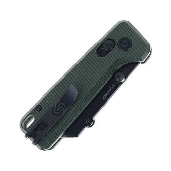 Critical Strike Bootlegger Folding Knife Army Green Micarta Handle 2CR13 Plain Edge Satin Finish X509-AG