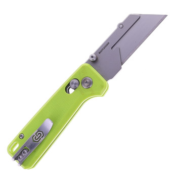 Critical Strike Bootlegger Folding Knife Green Micarta Handle 2CR13 Plain Edge Satin Fiinish X509-GN