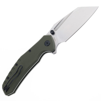 Critical Strike Shamu Folding Knife Green G10 Handle VG-10 Plain Edge Stonewash Finish B510-GNSW