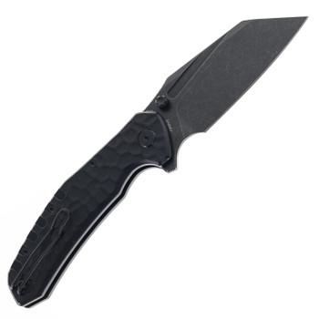 Critical Strike Shamu Folding Knife Black G10 Handle VG-10 Plain Edge Black Stonewash Finish B510-BKBW