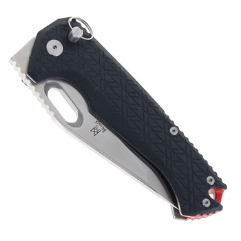 Midgards Messer Folding Knife Black G10 Handle 14C28N Drop Point Plain Edge Satin Finish MM-VRDO-DRP-FLD
