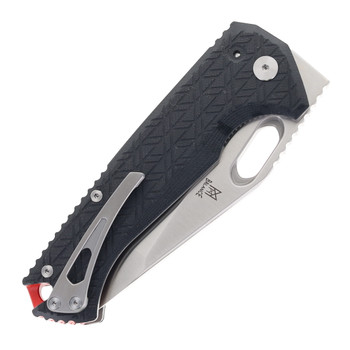 Midgards Messer Folding Knife Black G10 Handle 14C28N Tanto Plain Edge Satin Finish MM-VRDO-TNTO-FLD