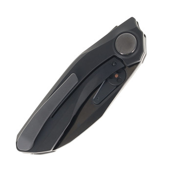 Reate Knives VK-FROK Folding Knife Black PVD Titanium Handle 3.2" Satin Black DLC Elmax Blade