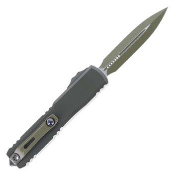 Microtech Ultratech Gen IV OTF Automatic Knife Magpul OD Green Bazooka Aluminum Handle D/E M390MK Blade 11224-1MPOD-C10Z21