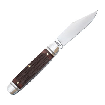 (Strong Pull) Open Box/Returned RoseCraft Birchfield Camp Slip Joint Jack Brown Jigged Bone 14C28N Stainless Steel Blade RCT034-BJB