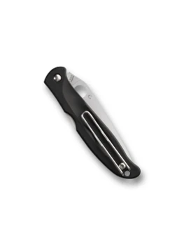 Spyderco Charisma Back Lock Folding Knife CTS® BD1N Satin Blade Black FRN Handle C259PBK