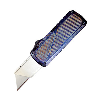 TacKnives Zipper OTF Utility Knife Flame Titanium Handle SK5 Razor Blade