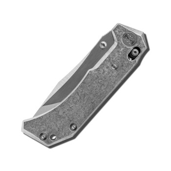 (Tiny Scratch) Open Box/Returned Miguron Knives Artep Folding Knife Gray Crystal Titanium Handle Satin Vanax Blade MGR629ABJSR
