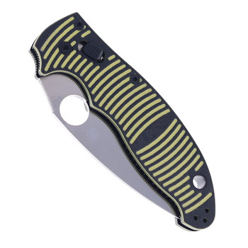 Spyderco Manix 2 Salt Crossbar Lock Folding Knife Black/Yellow G10 Handle Black MagnaCut Blade C101GBKYLMCP2
