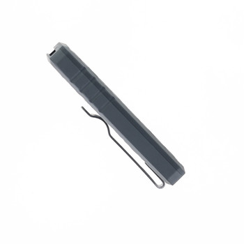 TacKnives Zipper OTF Utility Knife Grey Aluminum Rock Grind Handle SK5 Razor Blade