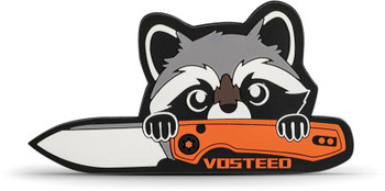 Vosteed Raccoon Rubber Hook & Loop Patch 4.13" x 2.25"