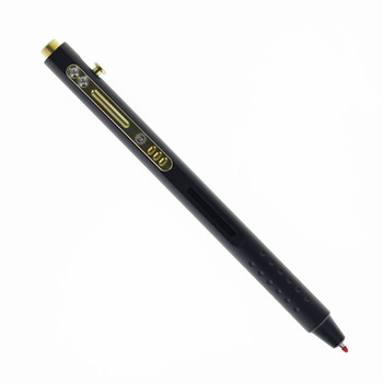 TwoSun Pen-56 Black and Gold 5.37" Slim Body Side Click Ink Pen