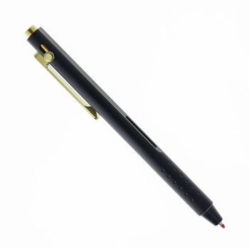 TwoSun Pen-56 Black and Gold 5.37" Slim Body Side Click Ink Pen