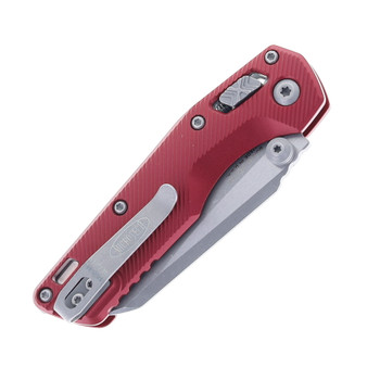 Microtech MSI Mini Ram-Lok Folding Knife Merlot Fluted Aluminum Handle S/E Apocalyptic M390MK Blade 210M-10APFLMR