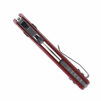 Microtech MSI Mini Ram-Lok Folding Knife Merlot Fluted Aluminum Handle S/E Apocalyptic M390MK Blade 210M-10APFLMR