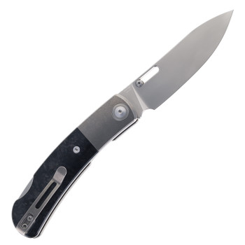 (Scratched Bolster) Maxace Beetle 2 Folding Knife Titanium & White Bone Handle MagnaCut Plain Edge Stonewash Finish MM36-1-A