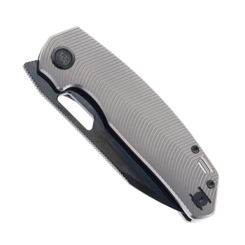 (Coming Late July) Divo Knives Growler V3 Folding Knife Reverse Tux Titanium Handle DLC 154CM Blade
