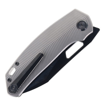 (Coming Late July) Divo Knives Growler V3 Folding Knife Reverse Tux Titanium Handle DLC 154CM Blade