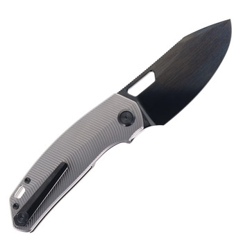 (Coming Late July) Divo Knives Growler V3 Folding Knife Reverse Tux Titanium Handle DLC 154CM Blade