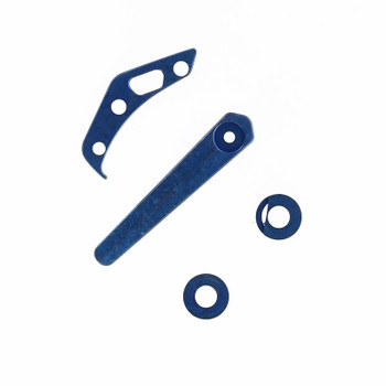 (Dropping 7-24 @ 12 PM EST) Divo Growler V3 Crystalized Blue Titanium Hardware Kit (Clip, Back Spacer, Pivot Collar)