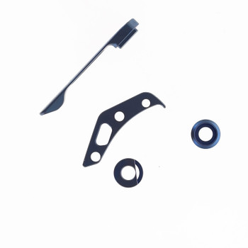 (Dropping 7-24 @ 12 PM EST) Divo Growler V3 Blue Titanium Hardware Kit (Clip, Back Spacer, Pivot Collar)
