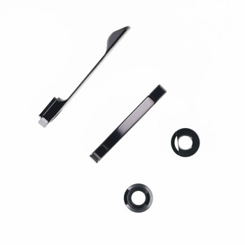 (Dropping 7-24 @ 12 PM EST) Divo Growler V3 (POLISHED) Black DLC Titanium Hardware Kit (Clip, Back Spacer, Pivot Collar)