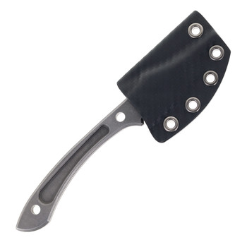 Work Tuff Lightfoot Fixed Blade Black G10 Handle K329 Darkwashed Blade