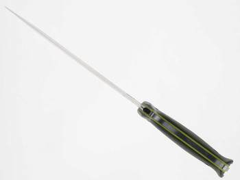 Work Tuff Lanzenta Fixed Blade Darkwashed SK85 Blade OD Green Handle with Yellow Liner