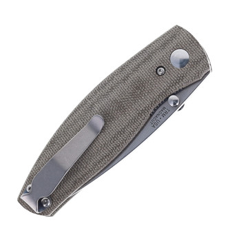 TRM Neutron 2 Folding Knife OD Green Micarta 3D Handle MagnaCut Drop Point Plain Edge Stonewash Finish