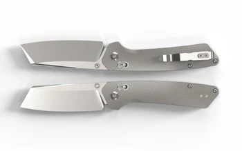 (Dropping Sept 3rd @12 Noon EST) Exclusive Kizer Madrac AirTi Slim Profile Folding Knife Textured Titanium Handle M390 Blade K3693ACSE1