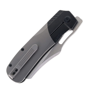 Tuya ION Folding Knife Titanium Handle M390 Plain Edge Machine Satin Finish