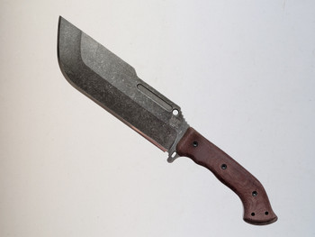 Work Tuff Ares Gen 2 Fixed Blade Darkwashed SK85 Steel Blade Natural Canvas Micarta Handle Black Sheath