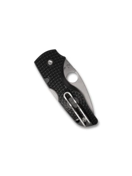 Spyderco Lil Native Back Lock Folding Knife Lightweight Black FRN Handle CTS BD1N Satin Blade C230SBK