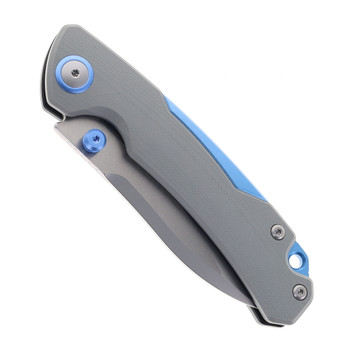 Maxace Toucan Folding Knife Gray G10 Handle 3.9" Drop Point Blade  OM05-2-B